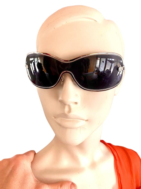 Chanel Shield Sunglasses Chanel 4064 Wire Frame Floating Chanel Shield Sunglasses Chanel 4064 Wire Frame Floating