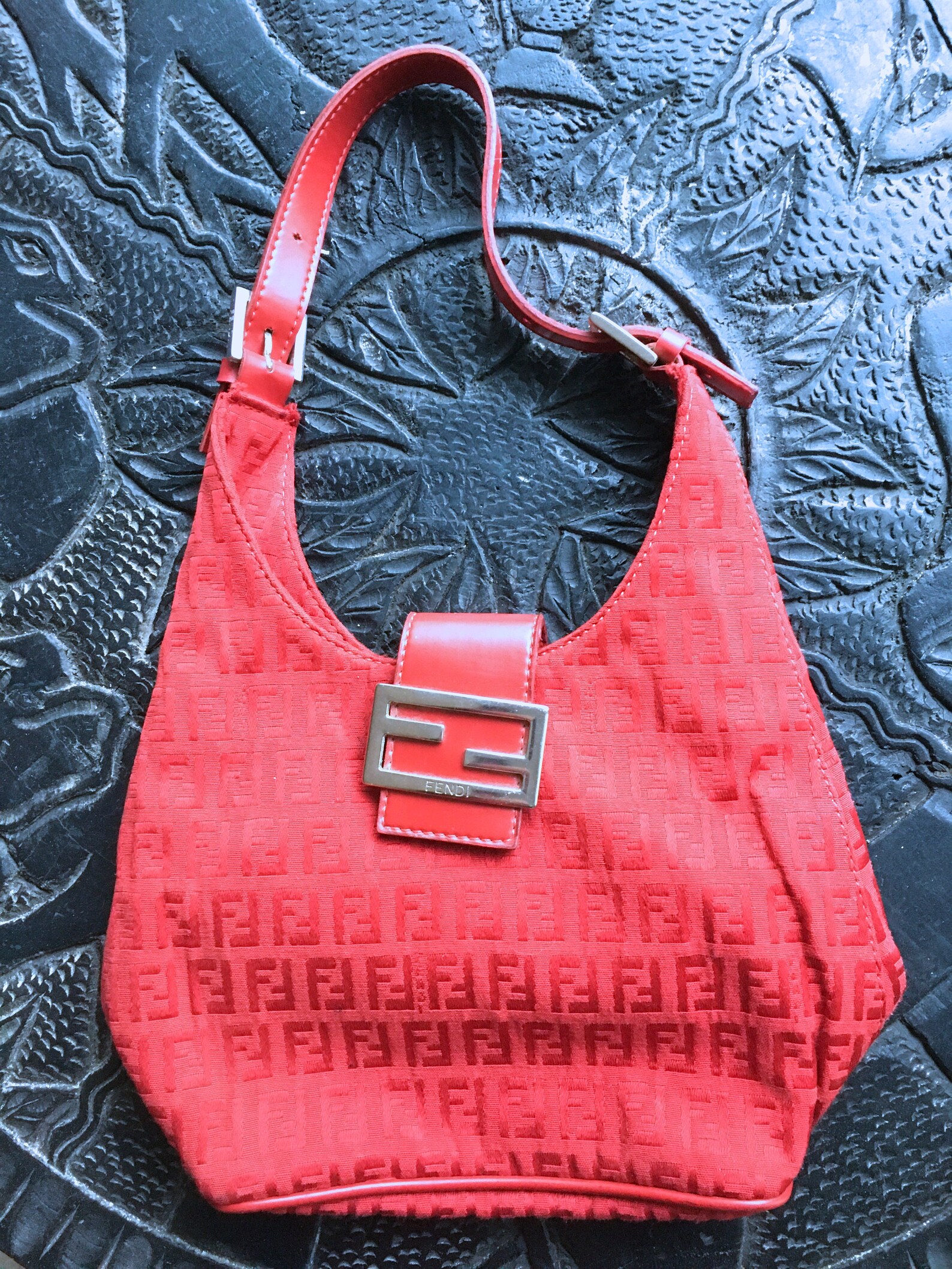 fendi zucchino hobo bag