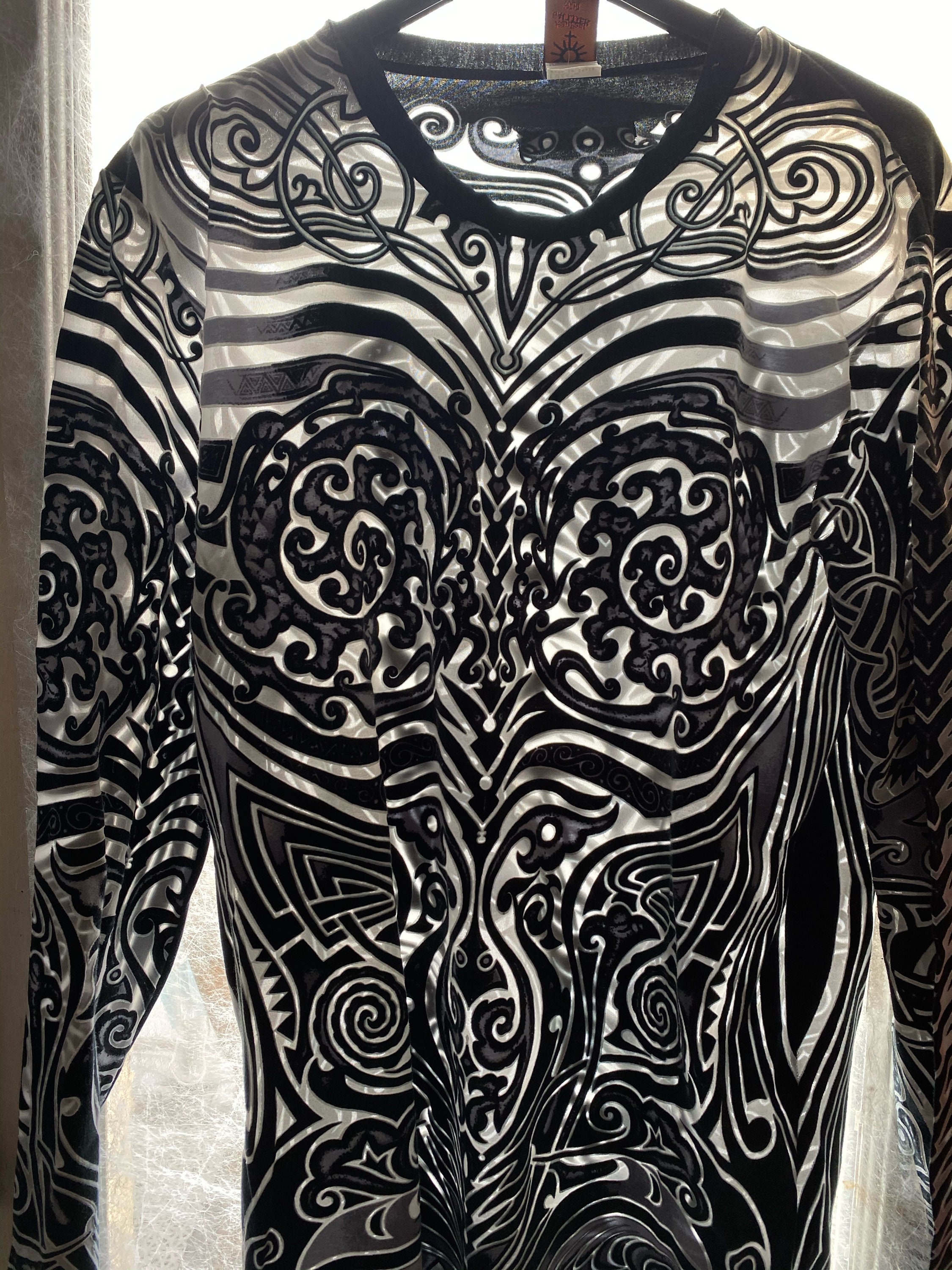 RESERVED Do Not Buy Gaultier Tribal Stripe Top Jean Paul | Etsy Hong Kong