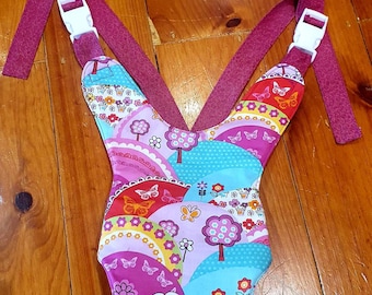 Doll carrier gorgeous new bright floral print
