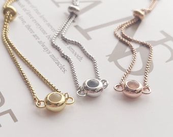 Pulsera personalizada con proyección de fotos, cadena ajustable, regalo conmemorativo para ella.