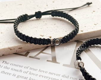 Pulsera con proyección de fotos personalizada: Joyería conmemorativa personalizada para hombres