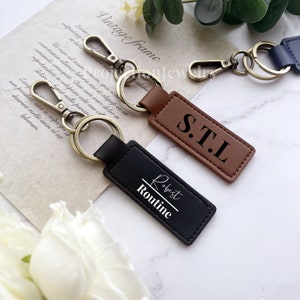 Personalized Leather Keychain, Customized Keychain,Custom Leather Key chain,coordinates key chain longitude latitude keychain,Best Gift
