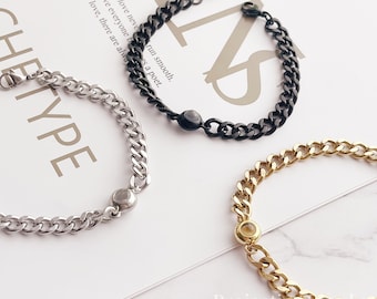 Personalized Men&#39;s Projection Bracelet,Dad Bracelet, Gift For Father, Custom Photo Bracelet for Men, Birthday Anniversary Gift for Him