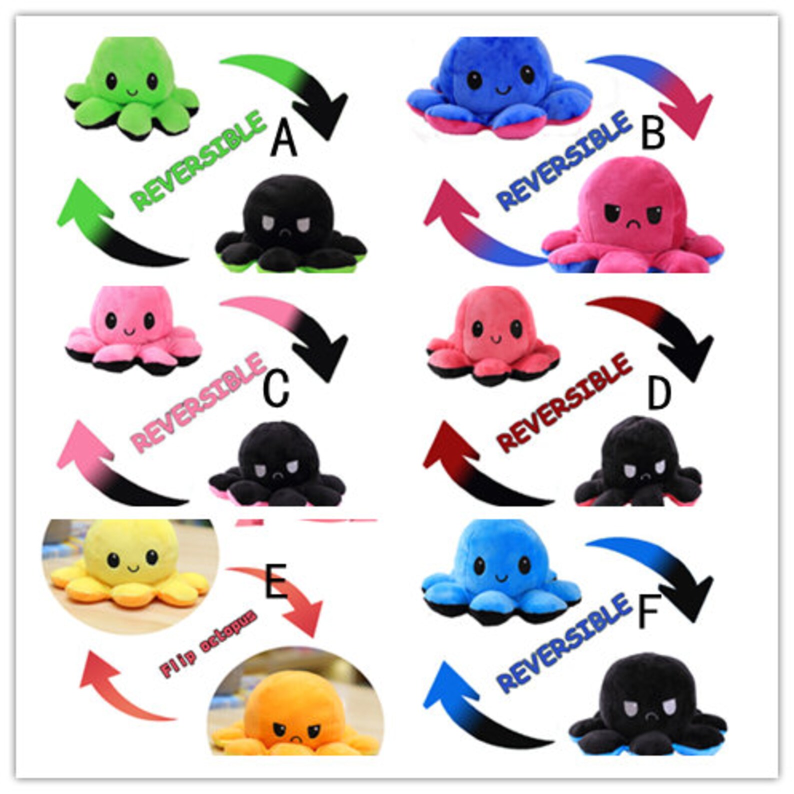 emotion octopus mood plush emotion octopus mood plush