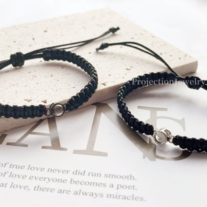 Photo Bracelet, Personalized Projection Picture Bracelet for Men, Memorial Jewelry, Father day Gift, Gift for Him, Boyfriend Bracelet