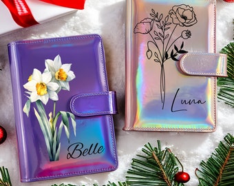 Personalized 100 Envelopes Challenge, Birth Flower Envelope Savings Challenge Budget Binder, Saving Challenge Box, With Cash Envelopes Gift
