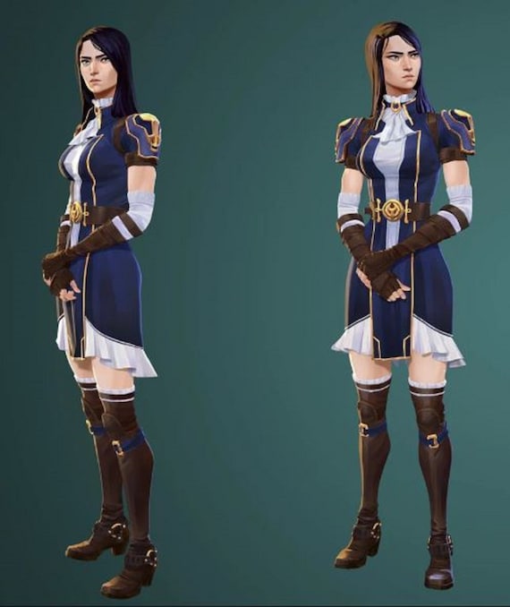 Arcane (League of Legends) Caitlyn Cosplay Costume - Etsy 日本