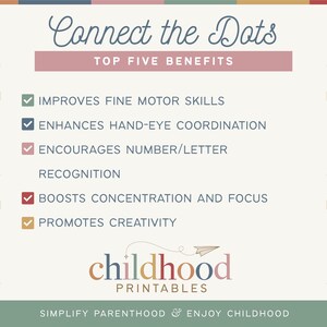 Connect the Dots School Supplies: Preschool Activity (digital Download ...