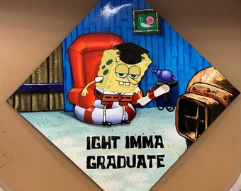Ight Imma Graduate Graduation Cap Topper