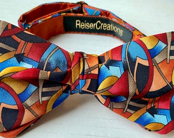 Jerry Garcia recycled Neck tie. Bright and Colorful!