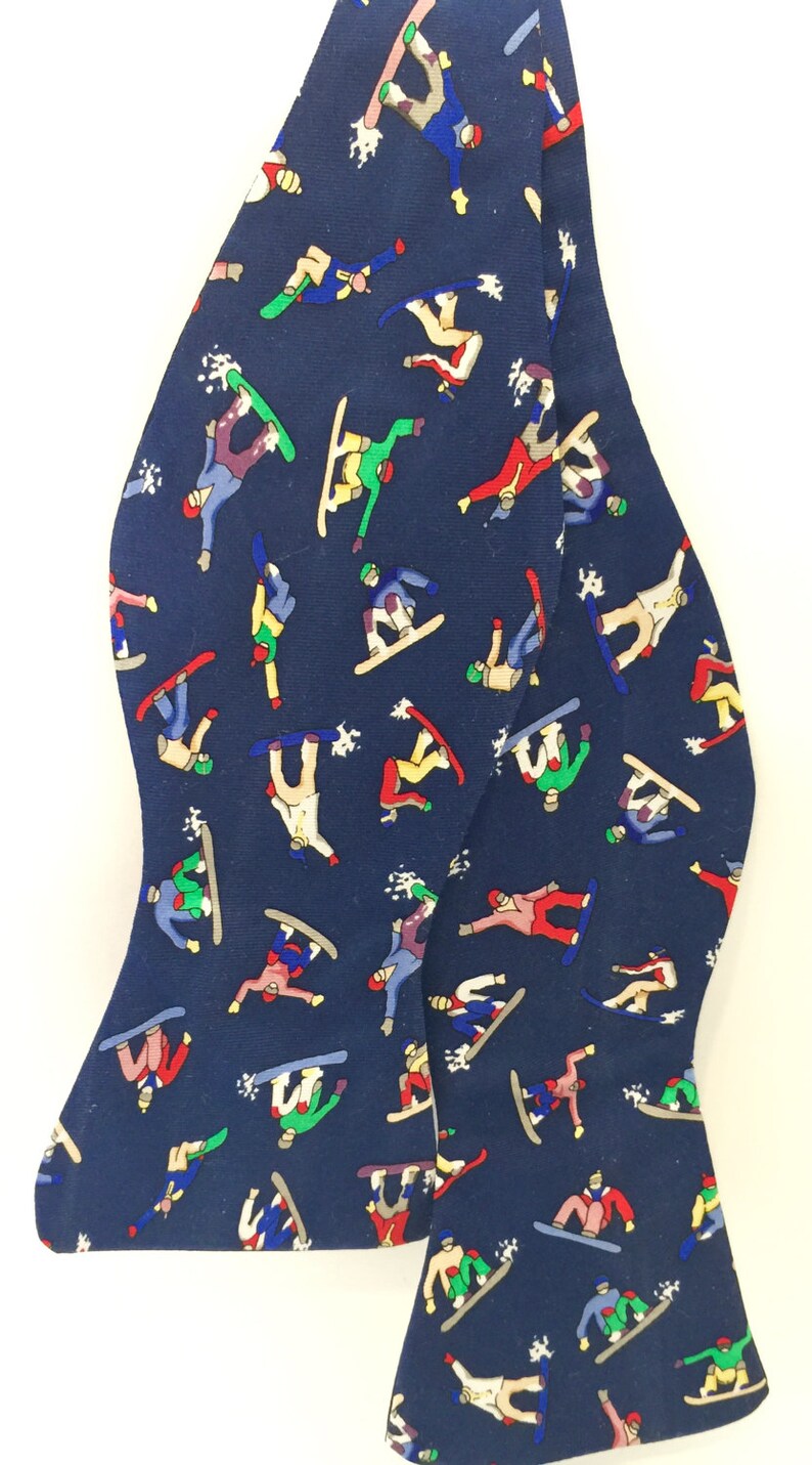 Bow Tie with Colorful Snowboarders image 3