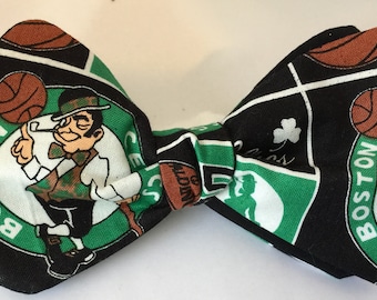 Kids pre tied Boston Celtics Bowtie