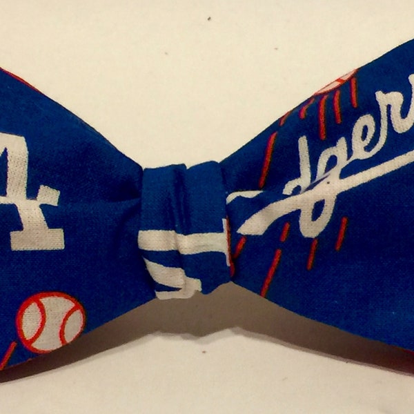 Kids pre tied LA Dodgers bow tie