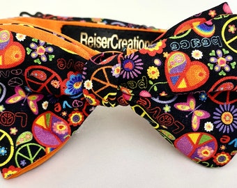 Peace  sign Freestyle Bowtie