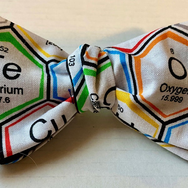 Periodic table Bow Tie for Science Lovers