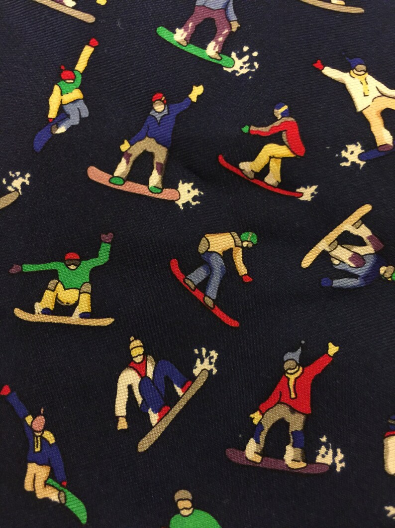 Bow Tie with Colorful Snowboarders image 4