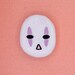 Kaonashi Iron On Patch - Embroidered No Face