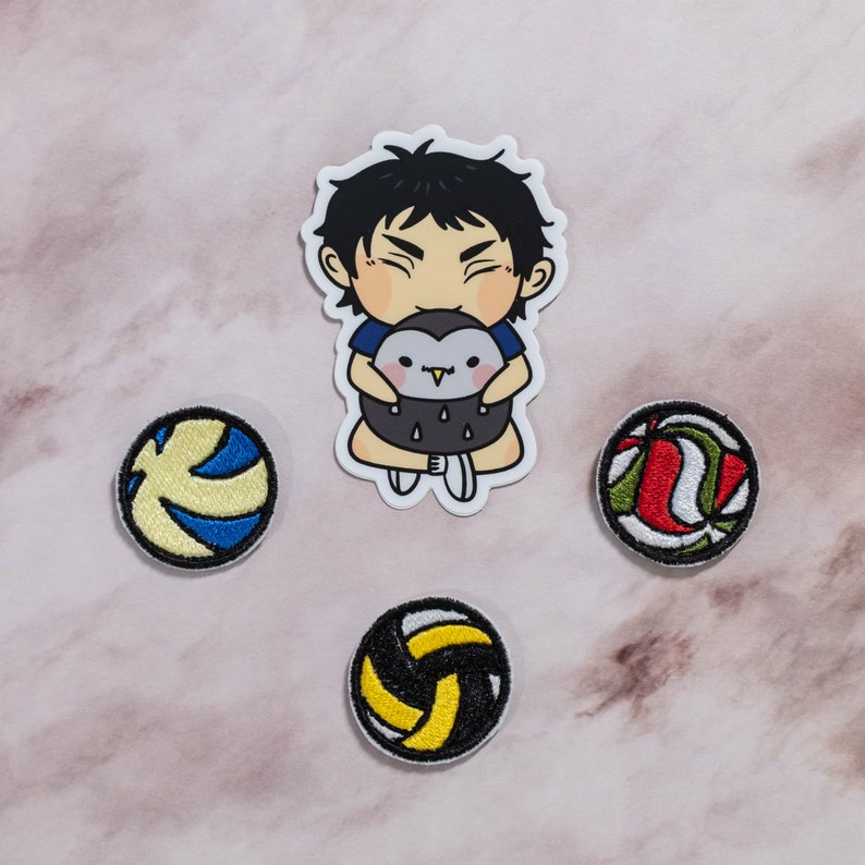 Fukurodani school spirit Karasuno Haikyuu Seijo Volleyball Iron On Patches Shiratorizawa Molten /& Mikasa Dateko Nekoma