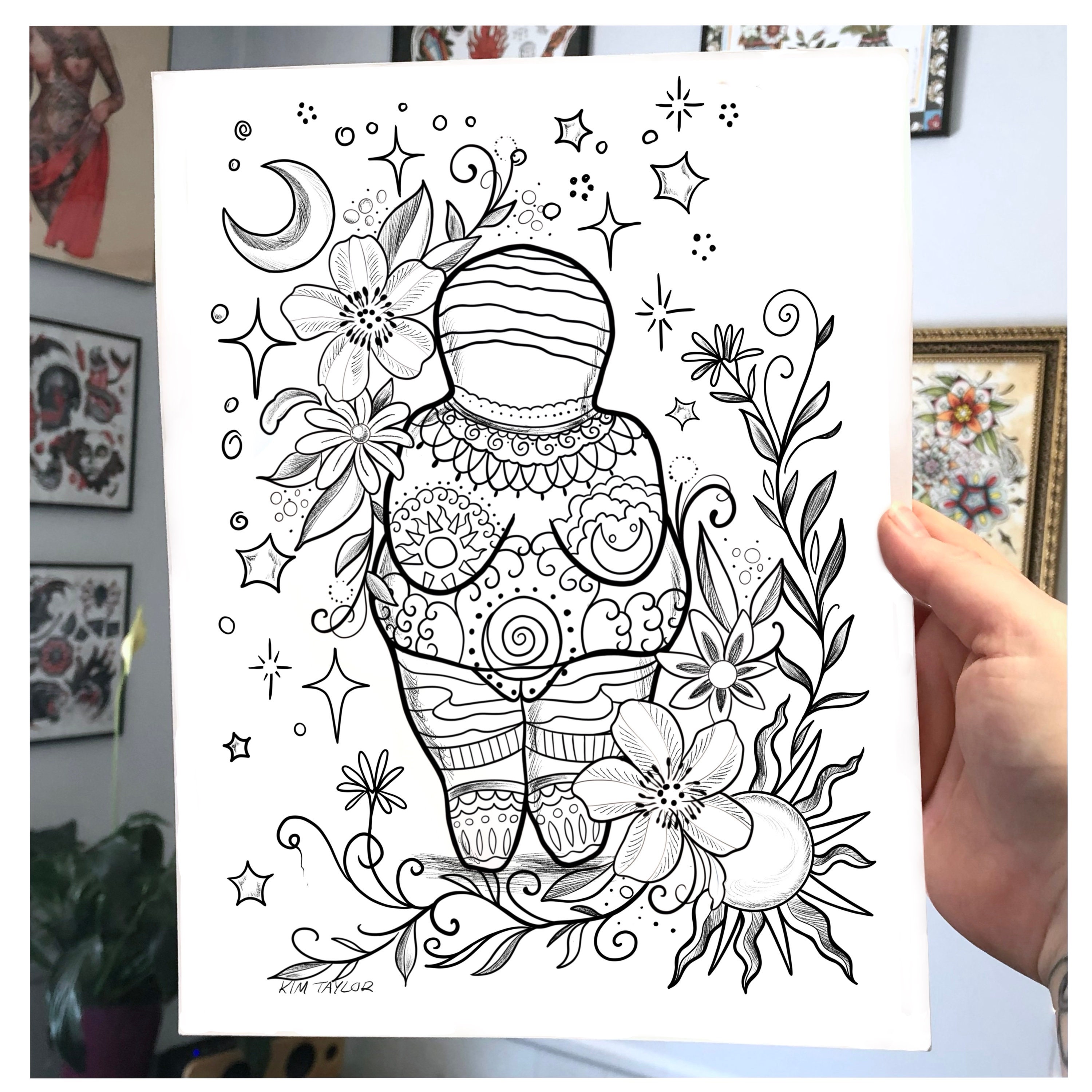 Tattooed Venus of Willendorf Digital Art Print Feminist - Etsy Tattooed Venus of Willendorf Digital Art Print Feminist - Etsy