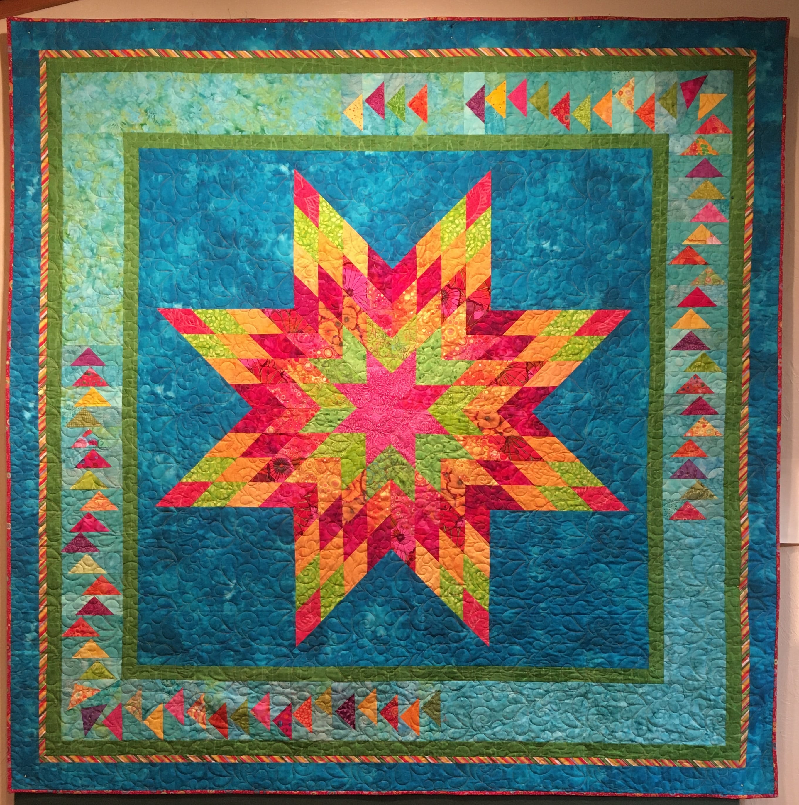 Lone Star Quilt Morning Star Quilt Patchwork Quilt Birthday Etsy