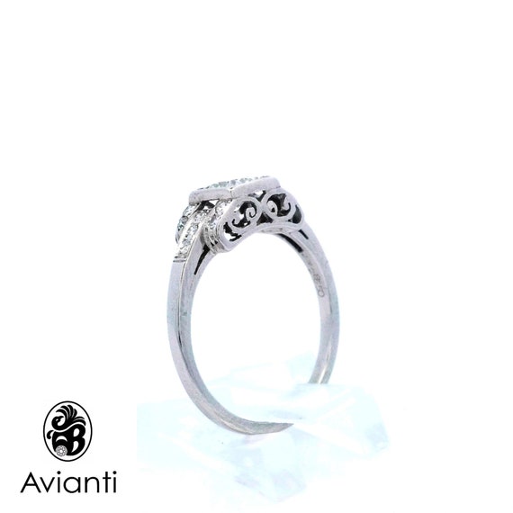 Engagement Ring Set, Vintage Diamond Engagement R… - image 9