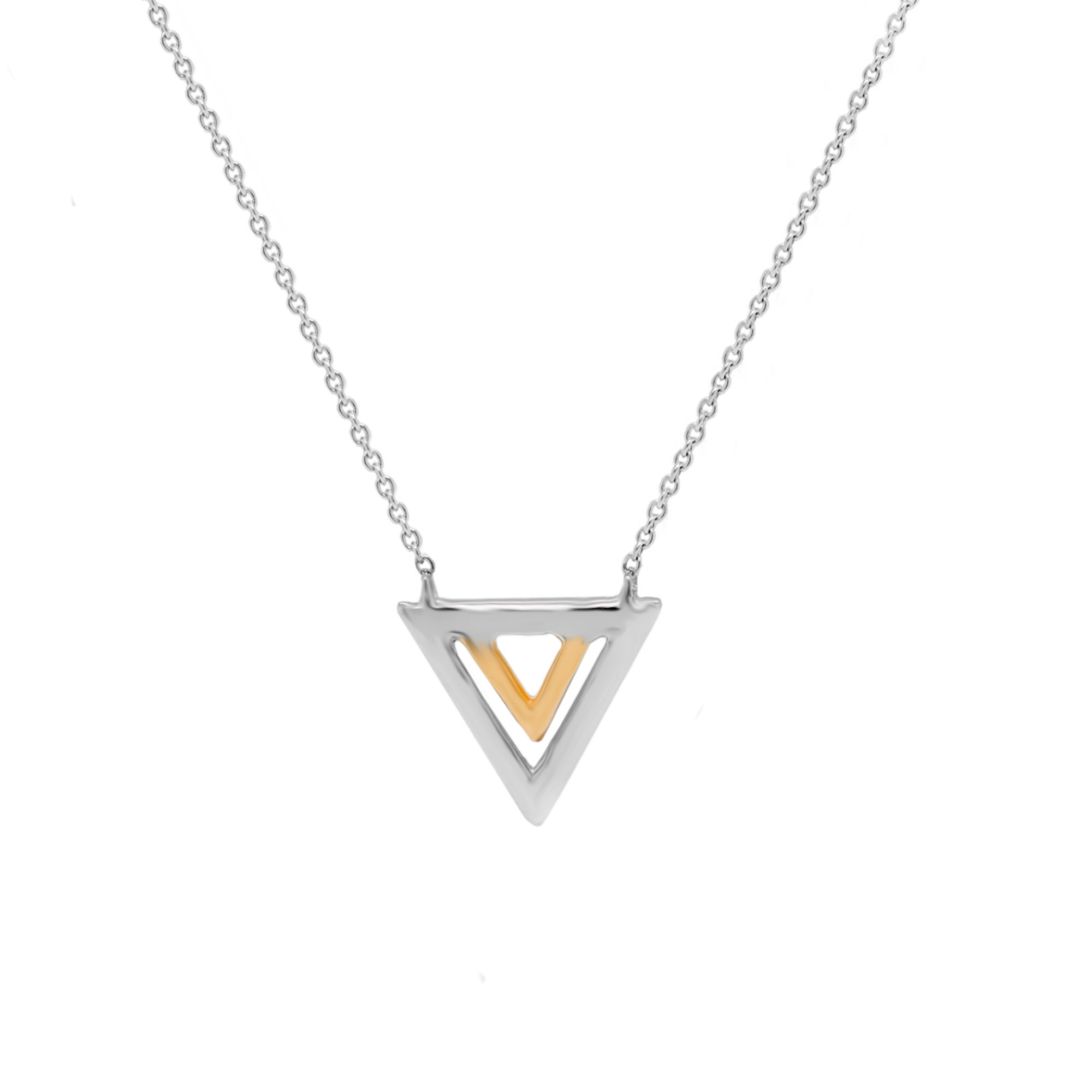 Get gem shop pave triangle necklace