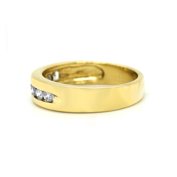 Wedding Band, Diamond Band, Men's Diamond Wedding… - image 3