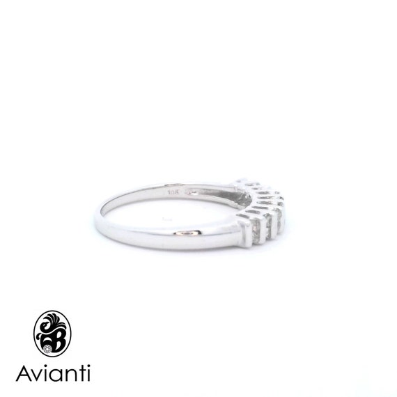 Anniversary Band, Baguette and Round Cut Diamond … - image 2