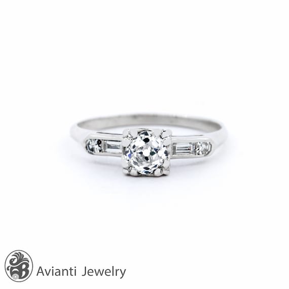 Engagement Ring, Vintage Engagement Ring, Diamond 