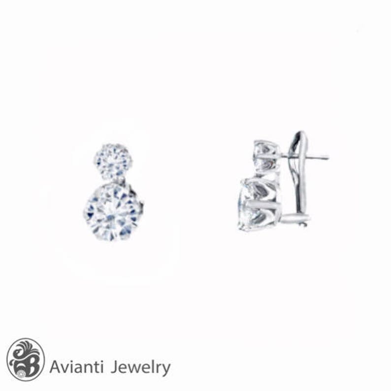 Moissanite Drop Earrings, Stud Moissanite Earrings, Earrings wit Moissanite Drop Earrings, Stud Moissanite Earrings, Earrings wit