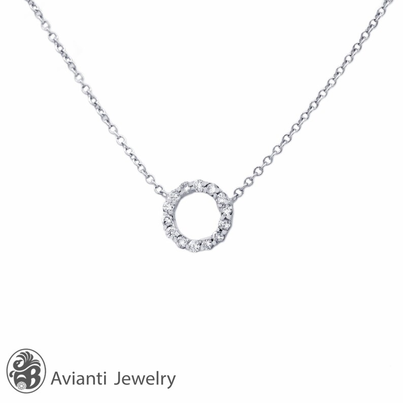 Diamond Necklace Eternity Circle With Diamonds Image 0