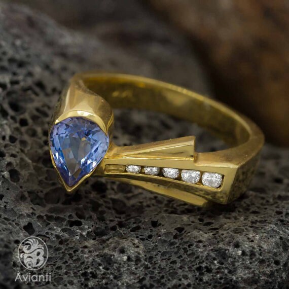 Etsy tanzanite ring sale