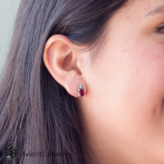 Pink tourmaline earrings white gold sale