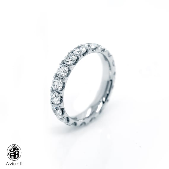 Eternity Band, Diamond Ring, Full Eternity Diamon… - image 1