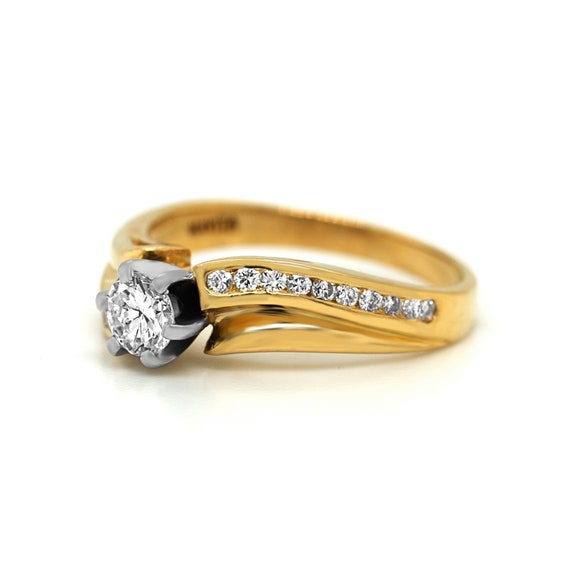 Diamond Engagement Ring, Round Diamond Engagement… - image 3