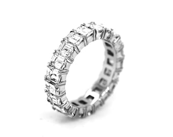 Anniversary Band, Full Eternity Band, Emerald Diamond Band,  Emerald Diamond Band, Eternity Anniversary Band, Band W/Emerald Cut Diamonds