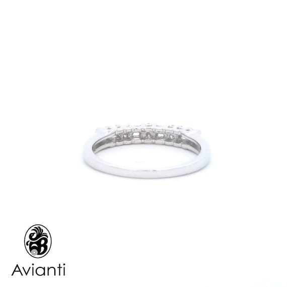 Anniversary Band, Baguette and Round Cut Diamond … - image 3