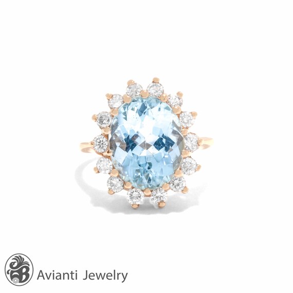 VINTAGE 60’S GOLD TONE AQUAMARINE BLUE CRYSTAL GLASS RHINESTONE ADJUSTABLE RING VINTAGE 60’S GOLD TONE AQUAMARINE BLUE CRYSTAL GLASS RHINESTONE ADJUSTABLE RING