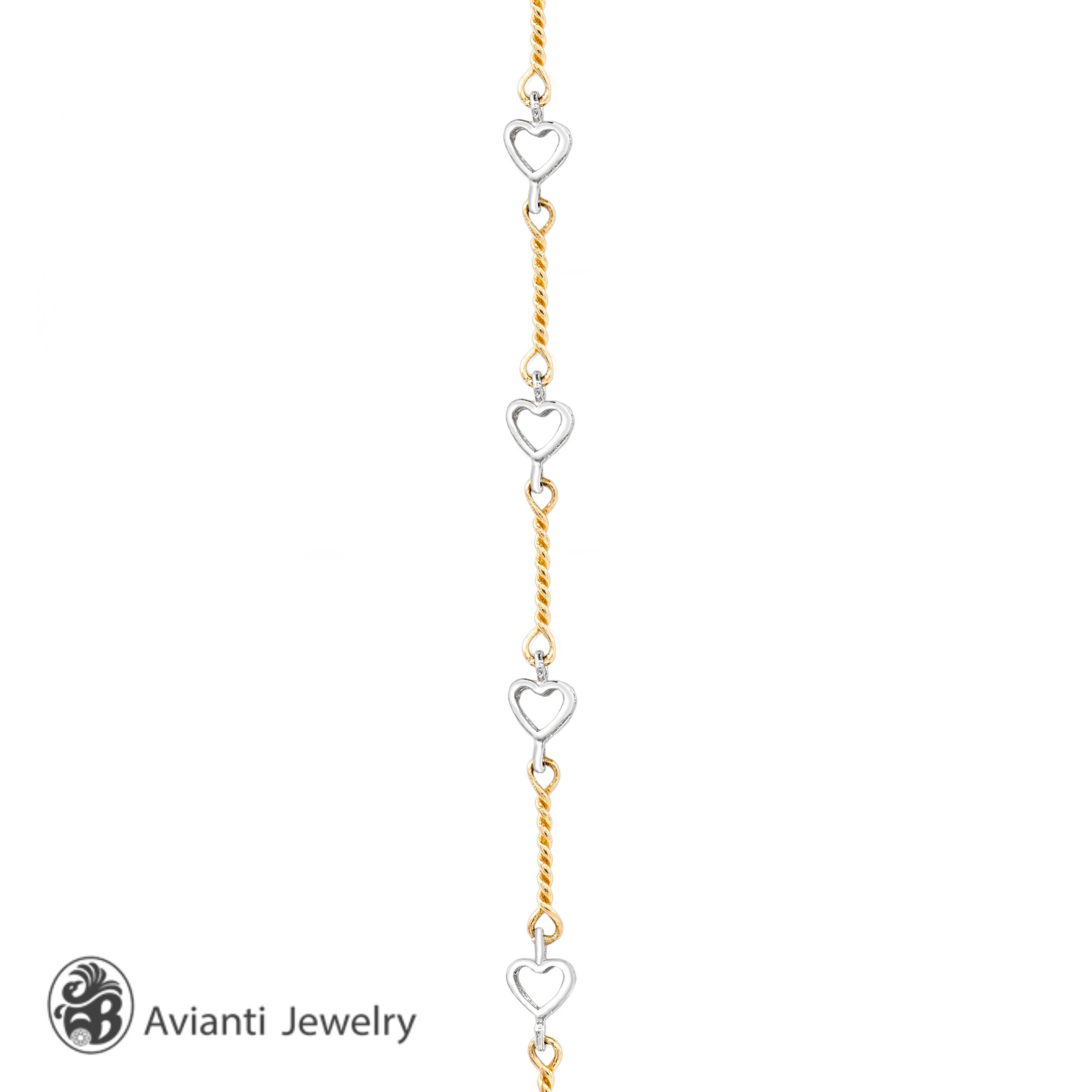 Two tone hotsell ankle bracelets