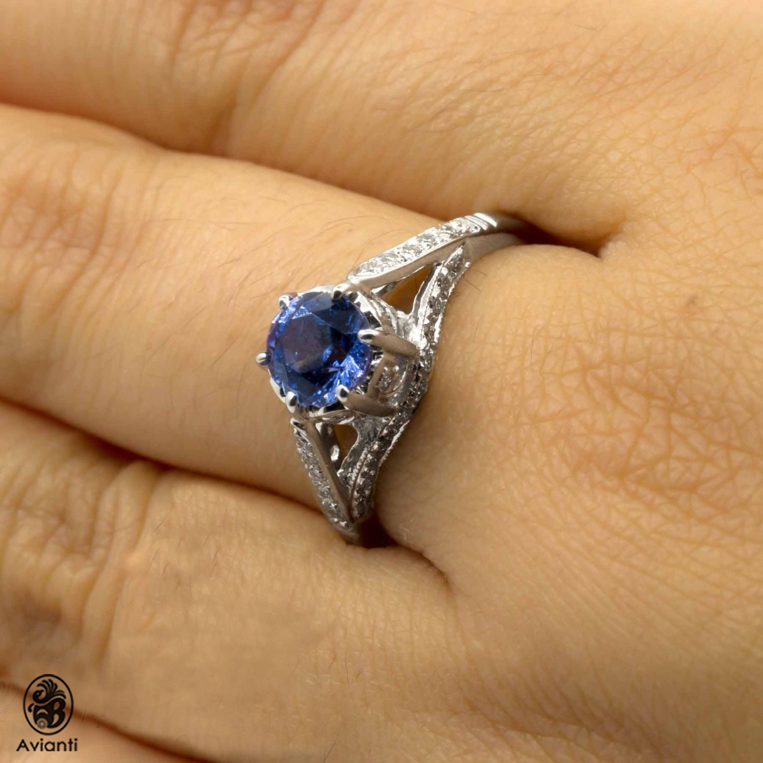 elafonisi] tanzanite pave diamonds eternity ring｜（アルティーダ 