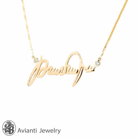 Monogram Necklace Armenian Letters Name 