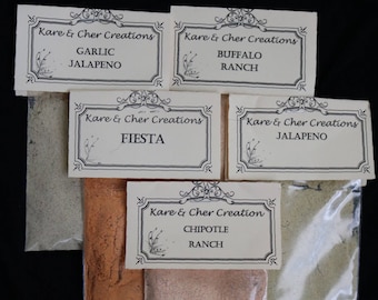 You pick 3 Spicy Assorted Dip Mixes, party dip mixes, dried herb and seasoning packets