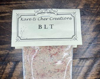 BLT Dip Mix- the great flavor of bacon lettuce and tomato all in a tasty dip mix. Great for parties, receptions, and any other gatherings