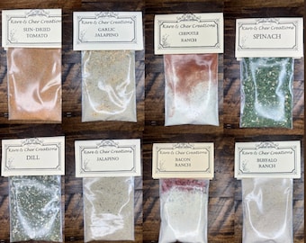 You Pick 3 Dip Mixes: mix and match Party Dip Mixes, Dried Herbs, Seasoning packets