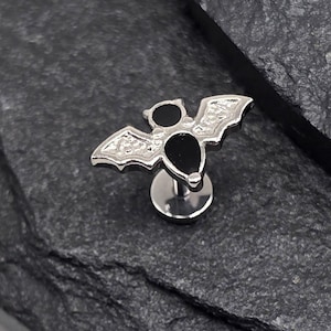 1x titanium ASTM F136 Vleermuis ASTM F136 Threadless top Threadless labret piercing conch platte kraakbeen helix labret Monroe