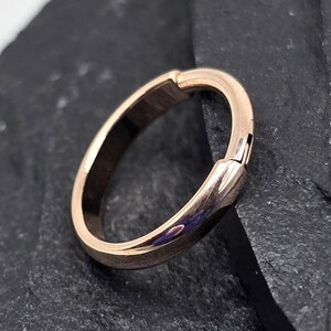 20g 18g 16g Titânio ASTM F136 Faixa Grossa Implante Grau Ouro Rosa Segmento Articulado Septo Nariz Hélice Cartilagem Daith Hoop Piercing Anel