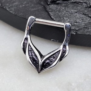 16g 6 mm Aço cirúrgico sólido 316L Segmento articulado Clicker Hoop Septo Daith Helix Cartilage Piercing