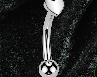 Titanium Threadless ASTM F136 14g 16g 18g Small Star Eyebrow Belly Navel Piercing Barbell Jewelry With Fixed Ball On One End