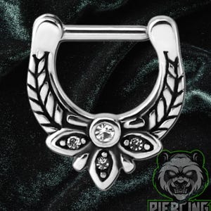 16g 14g Bee Solid Surgical Steel Hinged Septum Clicker Ring No Rust Daith Jewelry Piercing